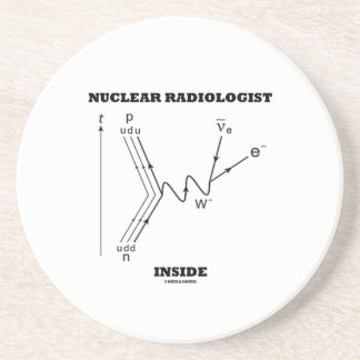 Nuclear Radiologist Inside (Beta-Negative Decay) Coaster