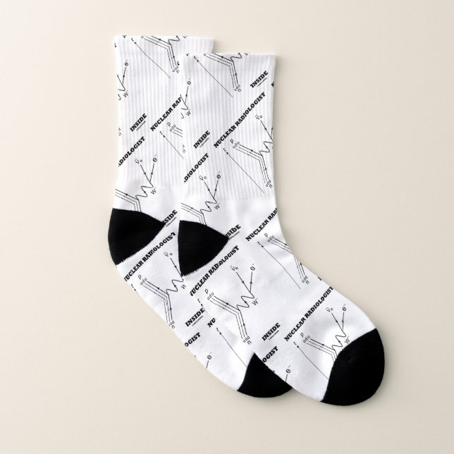 Nuclear Radiologist Inside Beta-Negative Decay Socks (Pair)