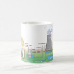 nuclear Reactor Coffee Mug<br><div class="desc">A nuclear power plant (NPP) is a thermal power station in which the heat source is one or more nuclear reactors. As in a conventional thermal power station the heat is used to generate steam which drives a steam turbine connected to a generator which produces electricity. Nuclear power plants are...</div>