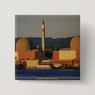 Nuclear reactors, U.S.A. 15 Cm Square Badge