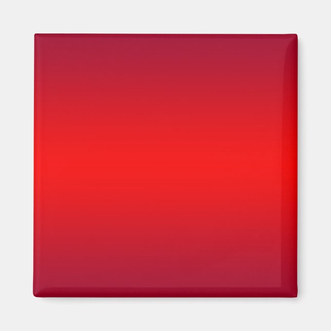Nuclear Red Gradient - Poppy Reds Template Blank Magnet (Front)