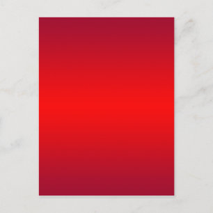 Nuclear Red Gradient - Poppy Reds Template Blank Postcard