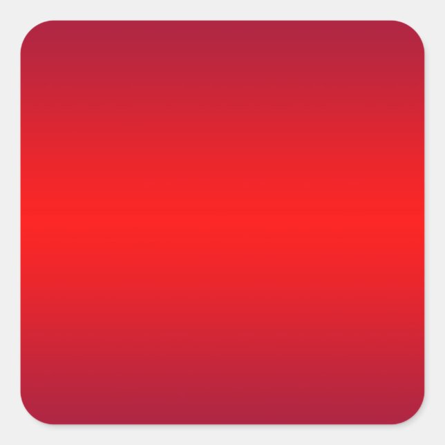 Nuclear Red Gradient - Poppy Reds Template Blank Square Sticker (Front)