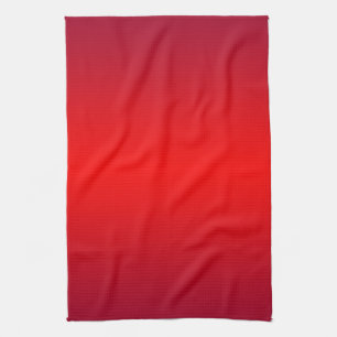 Nuclear Red Gradient - Poppy Reds Template Blank Tea Towel