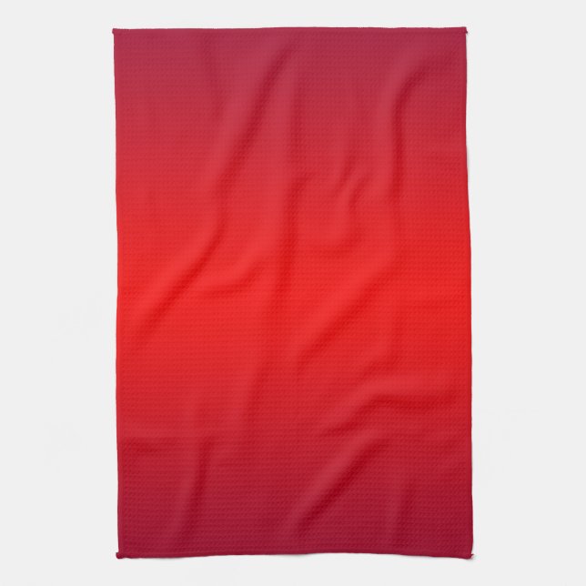 Nuclear Red Gradient - Poppy Reds Template Blank Tea Towel (Vertical)