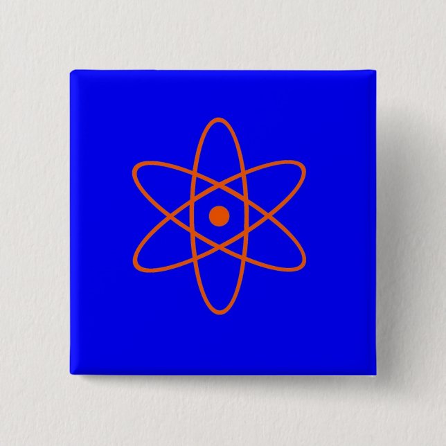 Nuclear Sign 15 Cm Square Badge (Front)