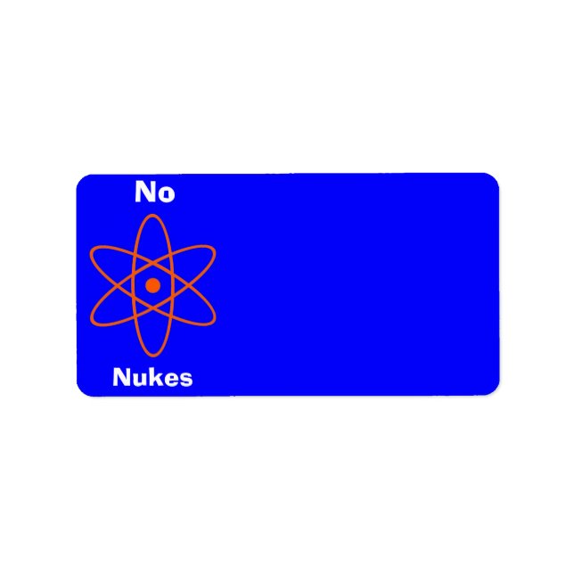 Nuclear Sign Address Label (Front)