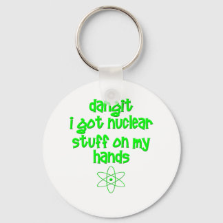 Nuclear Stuff On Hands Key Ring