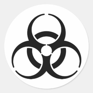 Nuclear Symbol Classic Round Sticker