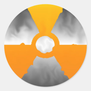 Nuclear Symbol Classic Round Sticker