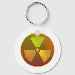 Nuclear Symbol Radioactive Glow Key Ring