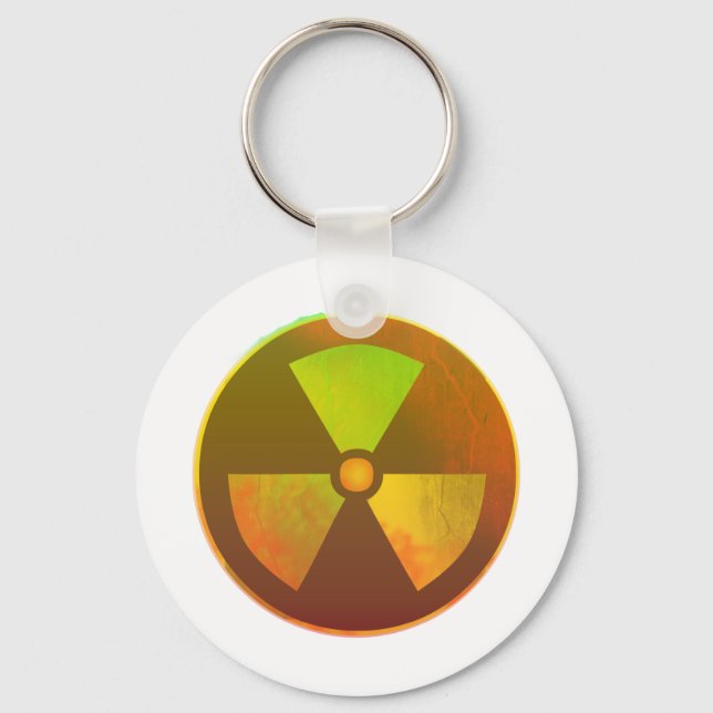 Nuclear Symbol Radioactive Glow Key Ring (Front)