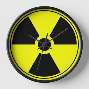 Nuclear Trefoil Wall Clock