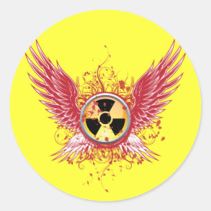 Nuclear Wings Classic Round Sticker