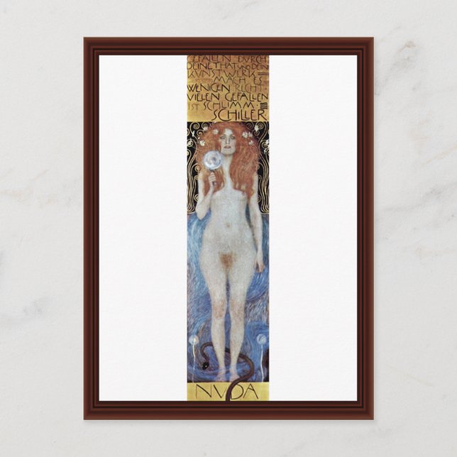 Nuda Veritas By Klimt Gustav Postcard (Front)