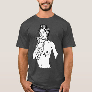 NUDEART domesticated by the cat T-Shirt