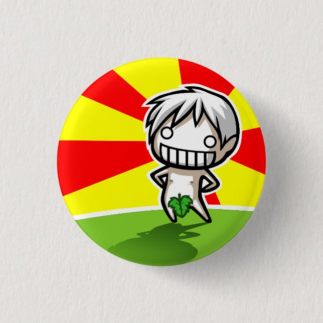 Nudey Narugi Sunrise Button (Front)