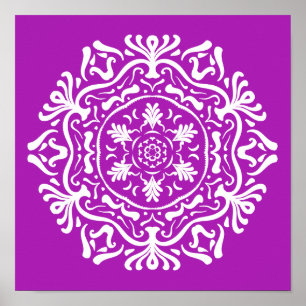 Nudibranch Mandala Poster