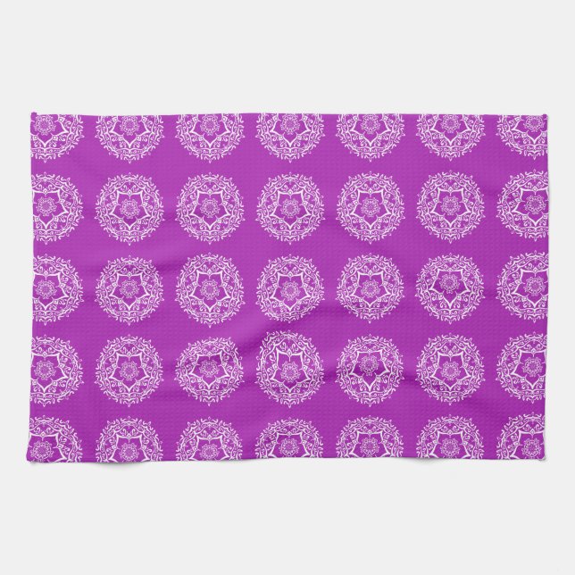 Nudibranch Mandala Tea Towel (Horizontal)