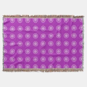 Nudibranch Mandala Throw Blanket