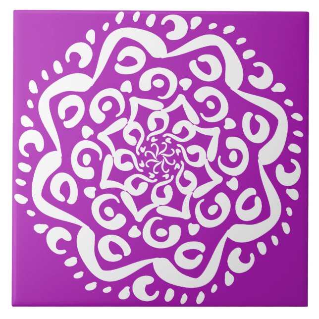 Nudibranch Mandala Tile (Front)