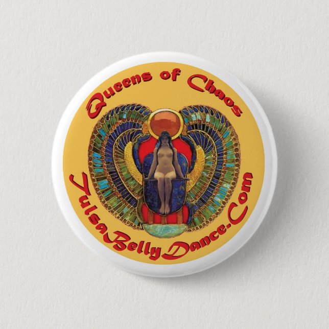 nudie queen button or sticker (Front)