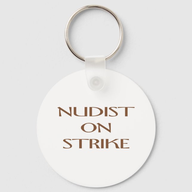 NUDIST ON STRIKE KEY RING (Front)