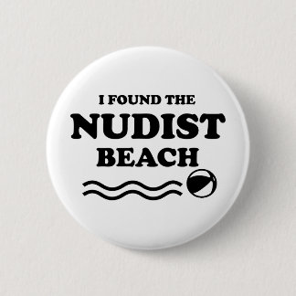 Nudists, Nudist Beach 6 Cm Round Badge