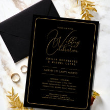 Nuestra Boda |  BLACK GOLD Wedding incl. Details