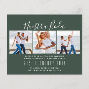 Nuestra Boda Photo Collage Wedding INVITE