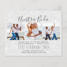 Nuestra Boda Photo Collage Wedding INVITE