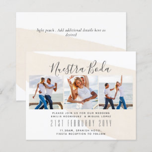 Nuestra Boda Photo Collage Wedding INVITE
