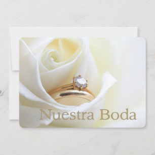 Nuestra Boda - Spanish wedding invitation
