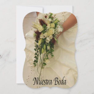 Nuestra Boda - Spanish wedding invitation