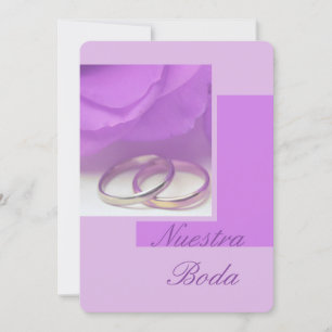 Nuestra Boda - Spanish wedding invitation