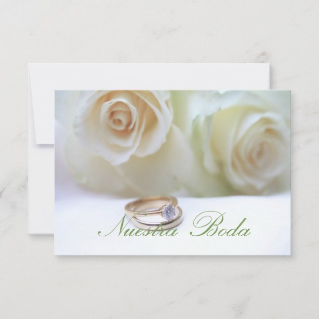 Nuestra Boda - Spanish  wedding invitation (Front)