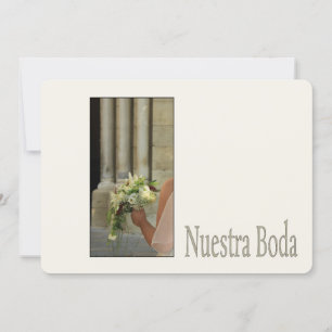 Nuestra Boda - Spanish wedding invitation