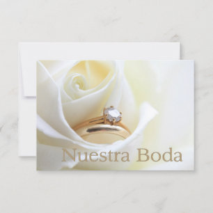 Nuestra Boda - Spanish wedding invitation