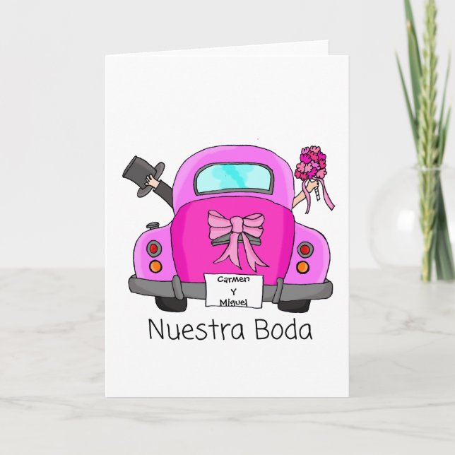 Nuestra Boda - Spanish  wedding invitation (Front)