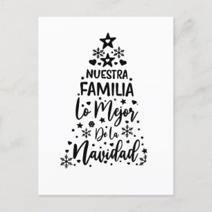 Nuestra Familia Lo Mejor De La Navidad Holiday Postcard