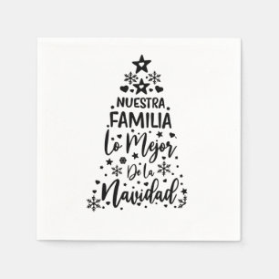 Nuestra Familia Lo Mejor De La Navidad Napkin