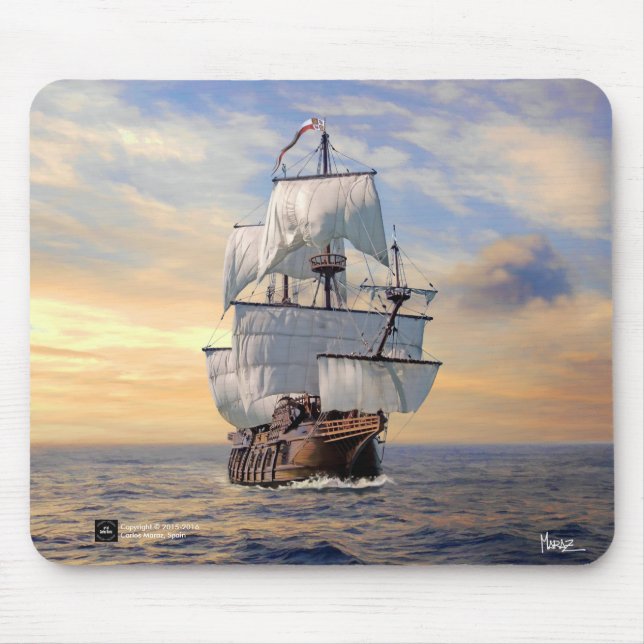 Nuestra Señora de Atocha Galleon Mousepads (Front)