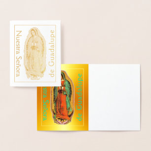 Nuestra Señora de Guadalupe Gold Foil Card