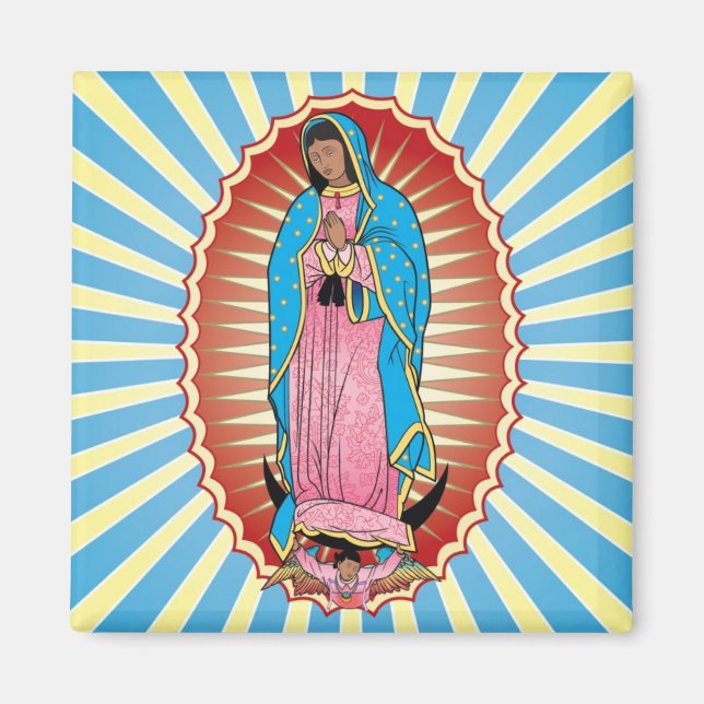 Nuestra Señora de Guadalupe magnet (square) (Front)