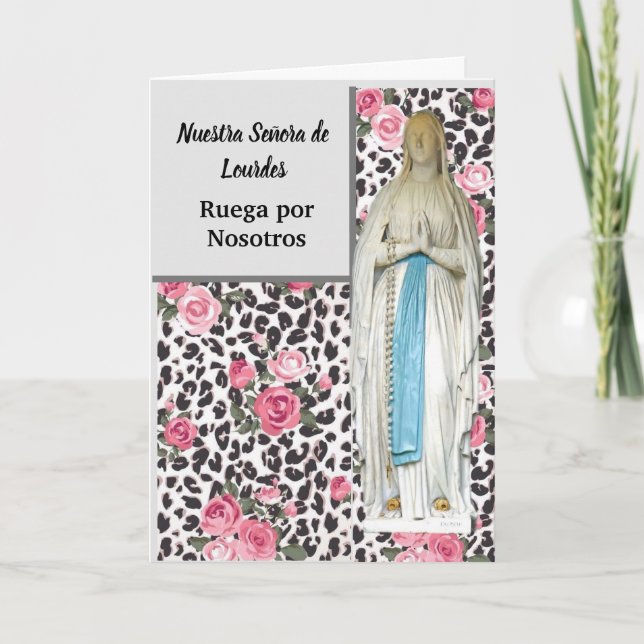 Nuestra Señora de Lourdes Card (Front)