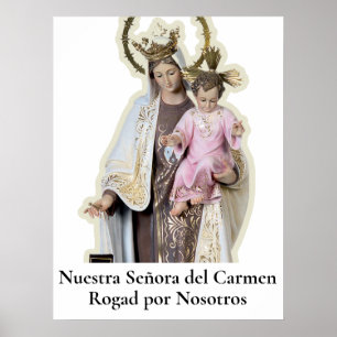  NUESTRA SEÑORA DEL CARMEN Card Poster