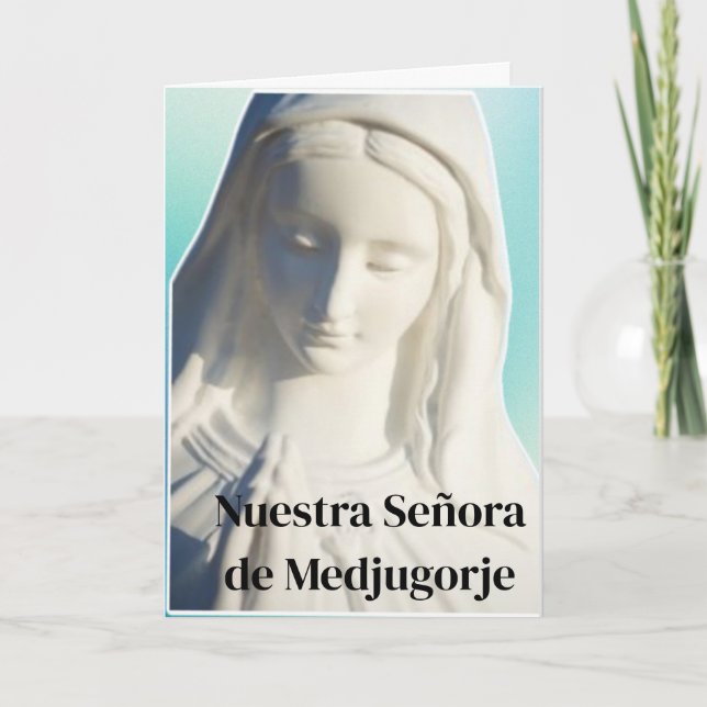  Nuestra Señora Medjugorje Card (Front)