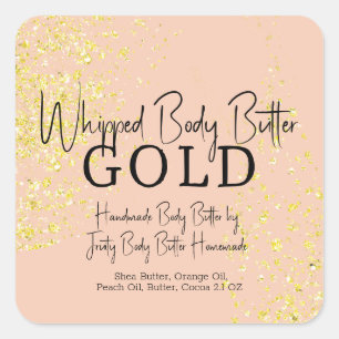 Nuetral Colours Bath Branding Packaging Square Sticker