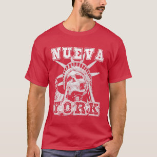 Nueva York Gothic Spanish New York Statue Of Liber T-Shirt