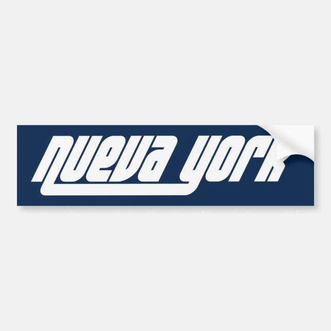 Nueva York NYC bumper sticker (Front)